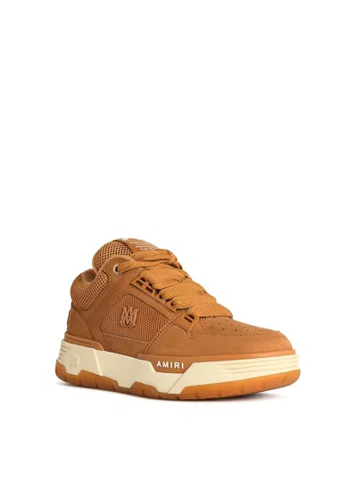Amiri Wheat Leather Blend Sneakers In Multi