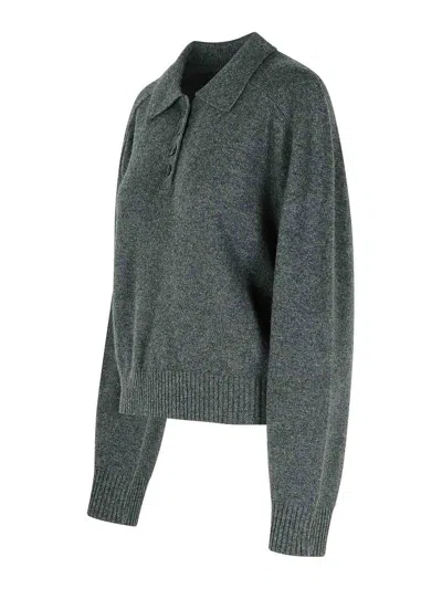 Loulou Studio Polo Shirt Lou Lou Studio Woman Color Charcoal In Gray