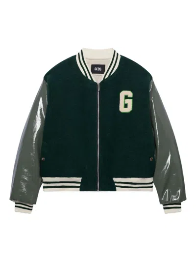 Gcds Letterman Zip Jacket In Multi