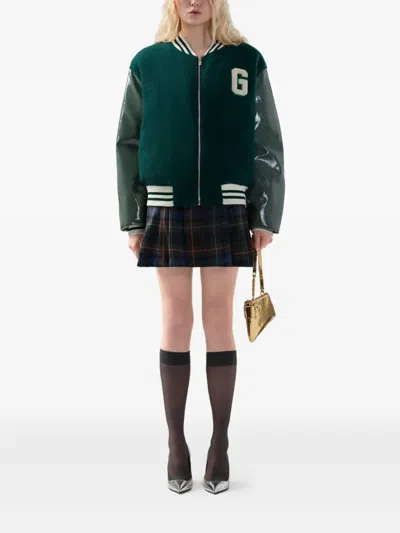 Gcds Letterman Zip Jacket In Multi