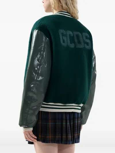 Gcds Letterman Zip Jacket In Multi