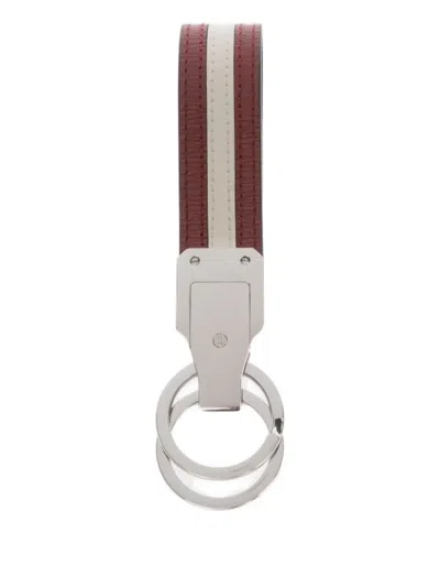 Bally Leather Keyring In Multi