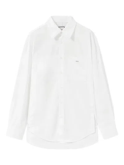 Wooyoungmi Pocket Logo Shirt In White