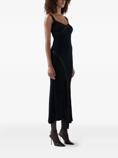 Gcds Button Strap Dress In Black