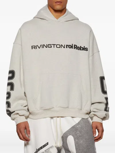 Rrr123 Metanoia Uso Cva Logo-print Hoodie In Gray