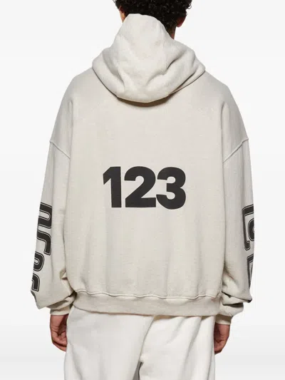 Rrr123 Metanoia Uso Cva Logo-print Hoodie In Gray