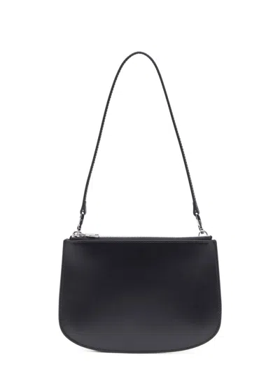 Diesel 1dr 20. Twin Shoulder Bag In Black Leather