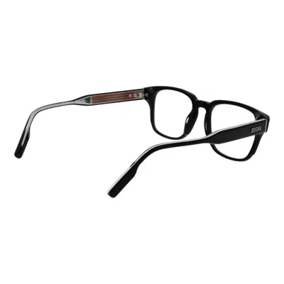 Ermenegildo Zegna Black Men Optical Frames In Black