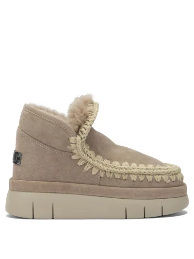 Mou Eskimo Bounce Sneaker Boots In Neutral