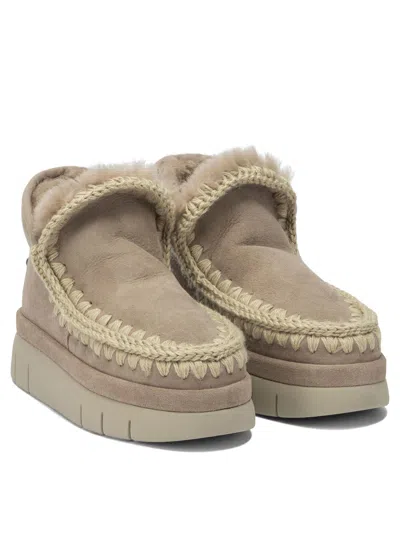 Mou Eskimo Bounce Sneaker Boots In Neutral
