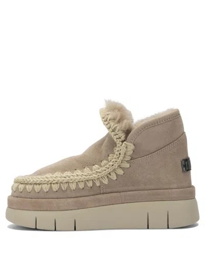 Mou Eskimo Bounce Sneaker Boots In Neutral