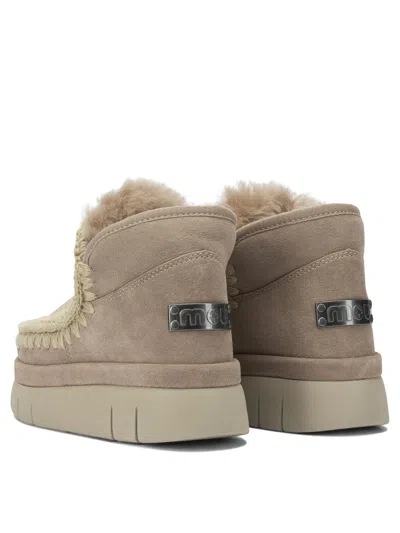 Mou Eskimo Bounce Sneaker Boots In Neutral