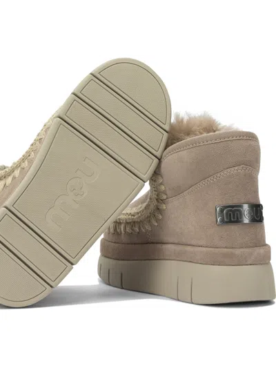 Mou Eskimo Bounce Sneaker Boots In Neutral