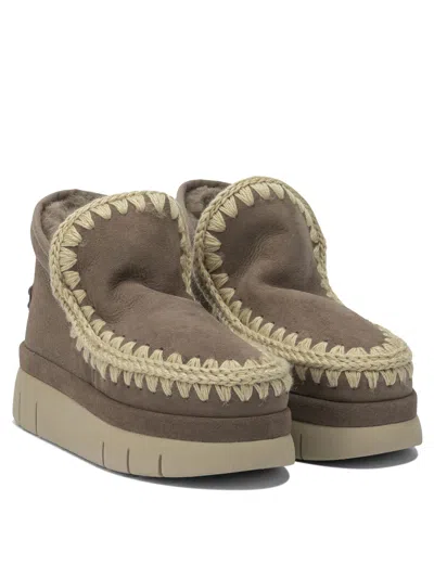 Mou Eskimo Bounce Sneaker Boots In Brown