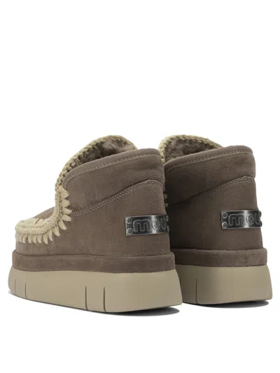 Mou Eskimo Bounce Sneaker Boots In Brown