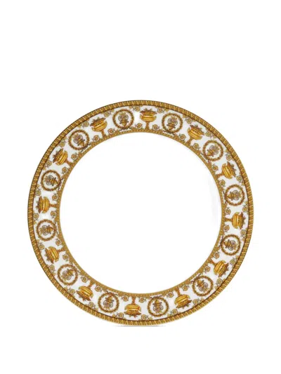 Versace Home I Love Baroque Dinner Plate (27cm) In White