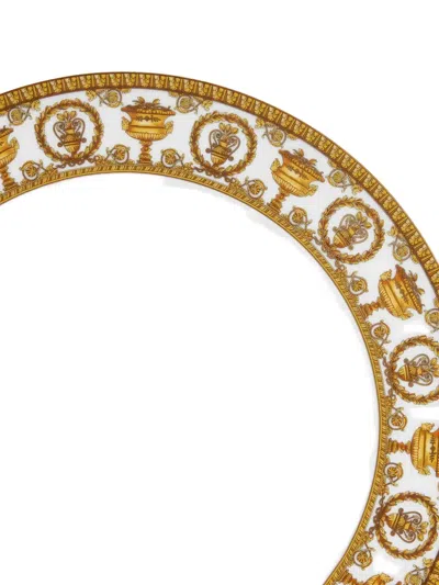 Versace Home I Love Baroque Dinner Plate (27cm) In White