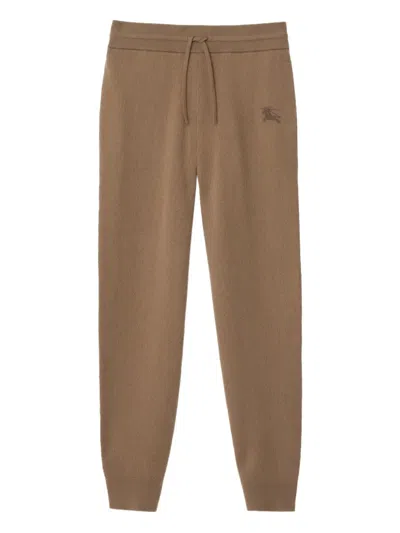 Burberry Equestrian Knight-detail Track Pants In Multi