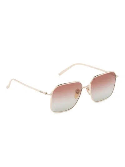 Prada Eyewear Collection Sunglasses In Gold