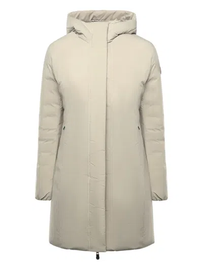 Save The Duck Adjustable Removable Hood Coat In Neutral