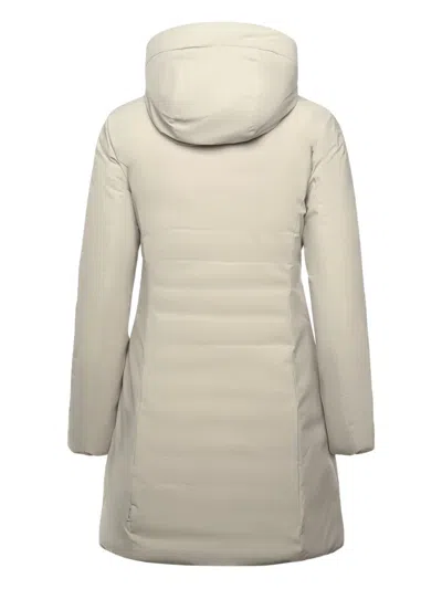 Save The Duck Adjustable Removable Hood Coat In Neutral