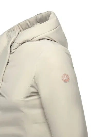 Save The Duck Adjustable Removable Hood Coat In Neutral