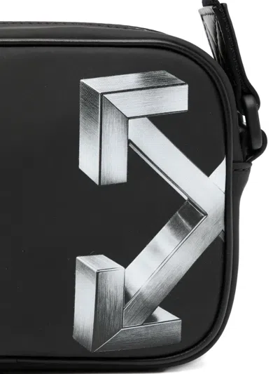 Off-white Heritage Camera Bag Rubber 3d In Black