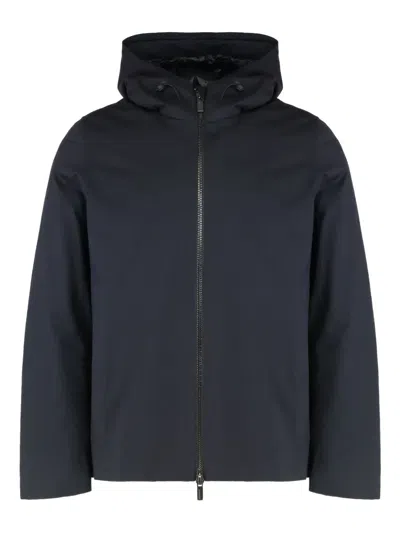 Rrd Terzilio Floating Storm Zipped-hooded Jacket In Blue