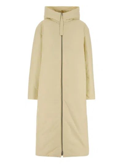 Jil Sander Women Cream Polyester Down Jacket In Neutral