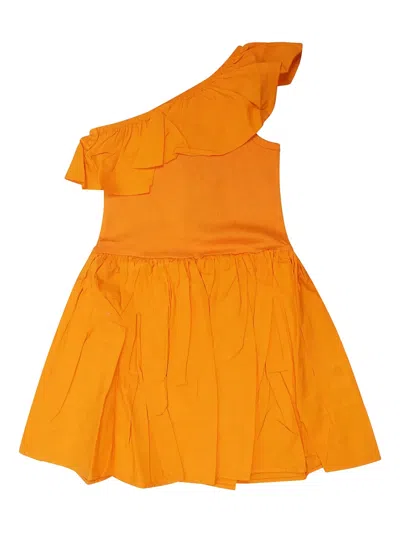 Molo Ruffled Smock-detail Casual Dress In Multi