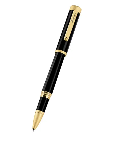 Montegrappa Zero Logo-plaque Rollerball Pen In Black