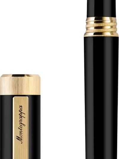 Montegrappa Zero Logo-plaque Rollerball Pen In Black