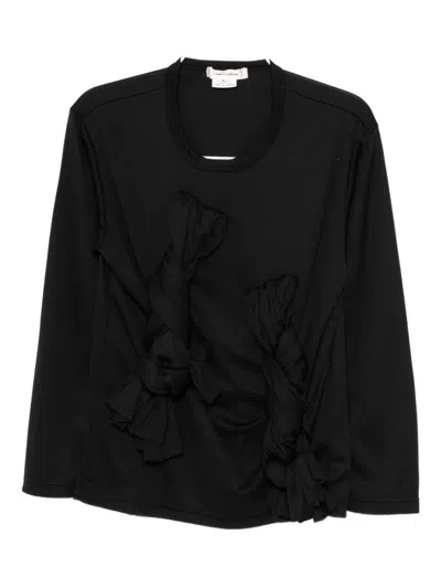 Comme Des Garçons Knot-detail Top In Black