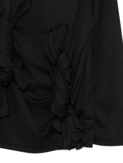 Comme Des Garçons Knot-detail Top In Black
