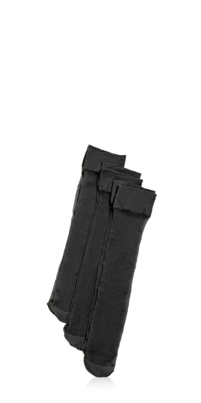 Stems 3-pack Sheer Knee High Socks In Black