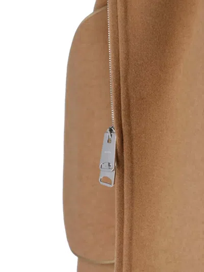 Khaite Garrett High-neck Bomber Jacket In Brown