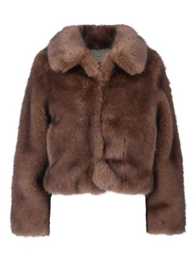 Dunst Classic Structured Brown Jacket With Timeless Appeal In Multi