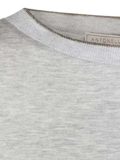 Antonelli Long-sleeve T-shirt In Gray