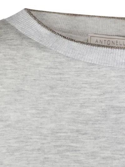 Antonelli Long-sleeve T-shirt In Gray