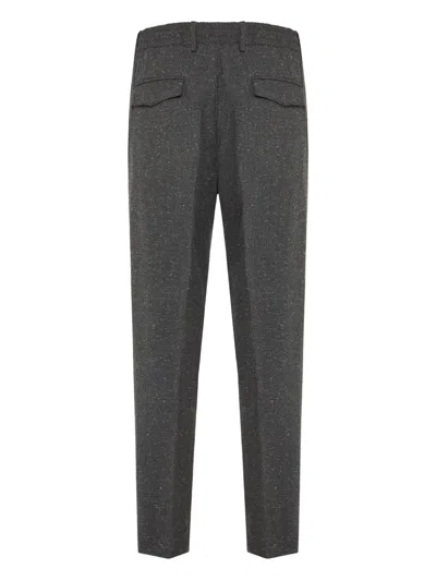 Eleventy Drawstring Trousers In Gray