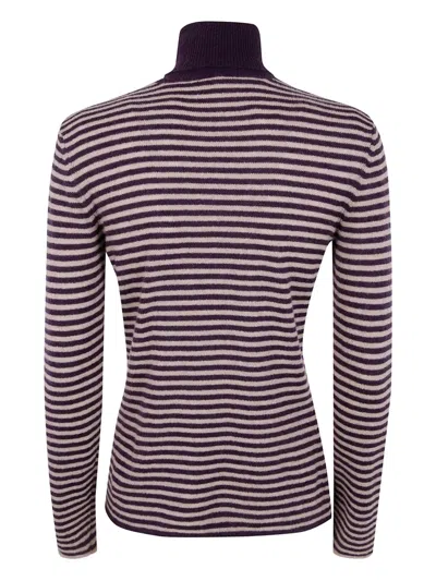 Base Striped Halterneck Sweater In Multi