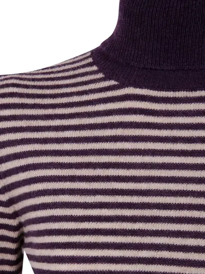 Base Striped Halterneck Sweater In Multi