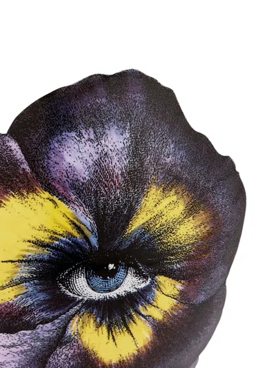 Fornasetti Pensèe Floral-print Vase (30cm X 19cm) In Purple