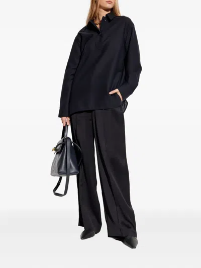 Studio Nicholson Pinole Wool Polo Top In Multi