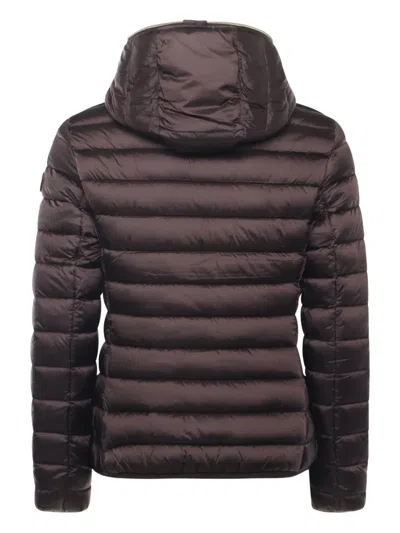 Save The Duck Hooded Zip Coat In Neutral