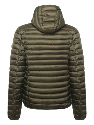 Save The Duck Lightweight Quilted Casual Jacket With Two-way Hood In Green