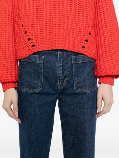 Frame Flared Jeans In Blue