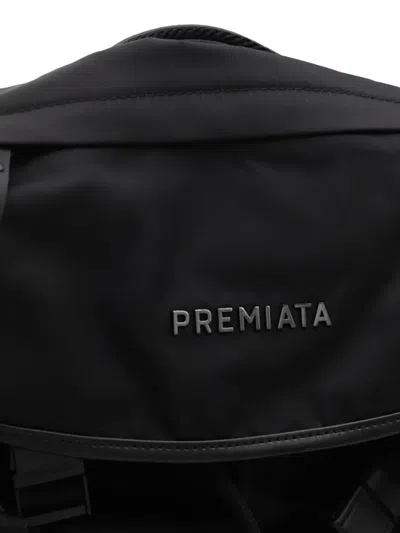Premiata Versatile Backpack With Multiple Zippered Pockets In Black