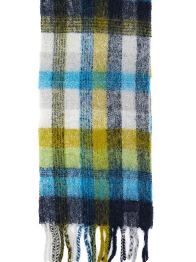 Paul Smith Multicolour Merino Wool Check Blanket Green In Multi