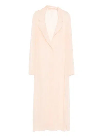 Norma Kamali Single-breasted Coat In Pink